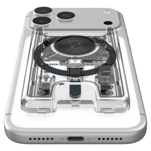 Spigen Ultra Hybrid mágneses kártyatartó, MagSafe, Zero One, átlátszó