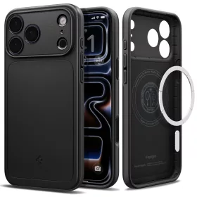   Spigen Thin Fit MagFit Apple iPhone 18 Pro / 17 Pro tok, MagSafe, Black, fekete