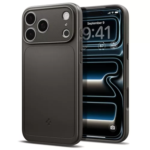 Spigen Thin Fit MagFit Apple iPhone 18 Pro / 17 Pro tok, MagSafe, Gunmetal, szürke