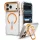 Spigen Ultra Hybrid Optik S Apple iPhone 18 Pro Max / 17 Pro Max tok kitámasztóval, MagSafe, Clear Orange, átlátszó-narancs