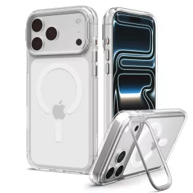   Spigen Ultra Hybrid Optik S Apple iPhone 18 Pro Max / 17 Pro Max tok, MagSafe, Clear Silver, átlátszó-ezüst