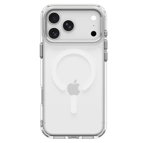 Spigen Ultra Hybrid Optik S Apple iPhone 18 Pro Max / 17 Pro Max tok, MagSafe, Clear Silver, átlátszó-ezüst