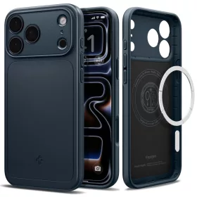   Spigen Thin Fit MagFit Apple iPhone 18 Pro Max / 17 Pro Max tok, MagSafe, Metal Slate, kék