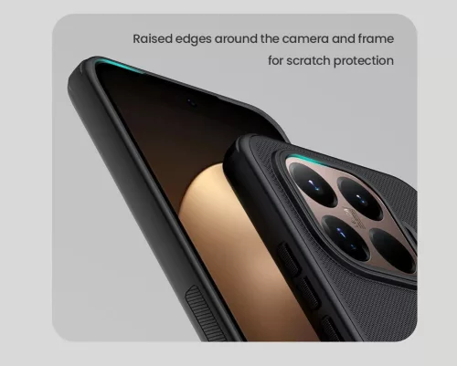 Nillkin Super Frosted PRO Xiaomi 15T Pro mágneses műanyag hátlap tok, MagSafe, fekete