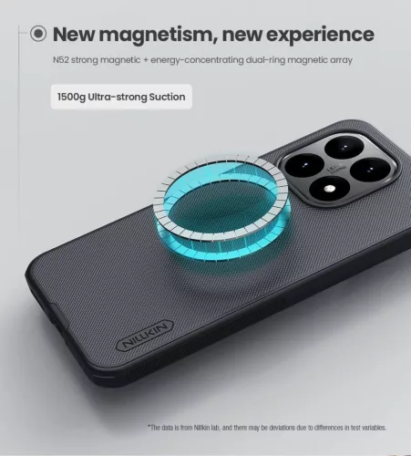 Nillkin Super Frosted PRO Xiaomi 15T mágneses műanyag hátlap tok, MagSafe, fekete