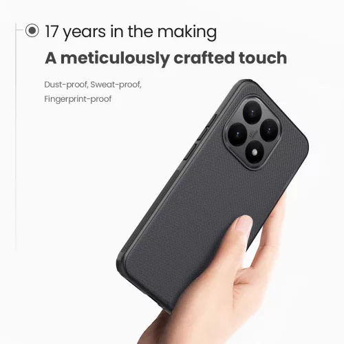 Nillkin Super Frosted PRO Xiaomi 15T mágneses műanyag hátlap tok, MagSafe, fekete