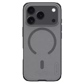  Nillkin Super Frosted PRO Apple iPhone 18 Pro / 17 Pro mágneses műanyag hátlap tok, MagSafe, fekete-átlátszó