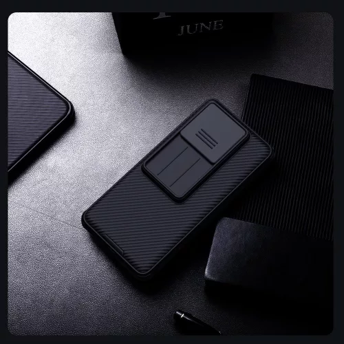 Nillkin CamShield Pro Xiaomi 15T műanyag hátlap tok kameravédelemmel, fekete