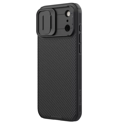 Nillkin CamShield Pro Apple iPhone 18 Pro Max / 17 Pro Max műanyag hátlap tok kameravédelemmel, MagSafe, fekete