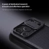 Nillkin CamShield Pro Apple iPhone 18 Pro Max / 17 Pro Max műanyag hátlap tok kameravédelemmel, MagSafe, fekete