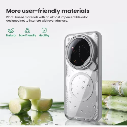 Nillkin Iceblade Prop Xiaomi 17 Ultra mágneses műanyag hátlap tok kameravédelemmel, MagSafe, fekete