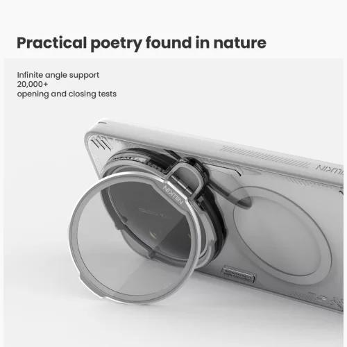 Nillkin Iceblade Prop Xiaomi 17 Ultra mágneses műanyag hátlap tok kameravédelemmel, MagSafe, fekete
