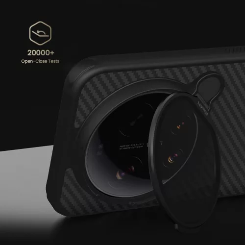 Nillkin CarboProp Aramid Xiaomi 17 Ultra mágneses műanyag hátlap tok, fekete
