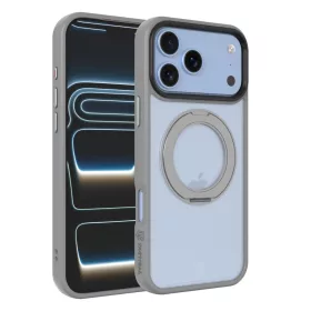   Tactical MagForce Hyperstand Apple iPhone 17 Pro Max/18 Pro Max tok, gyűrűs kitámasztóval, MagSafe, átlátszó-zöld