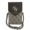 Guess PU Leather+Grained 4G Metal Logo táska / telefon tartó táska, barna