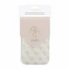 Guess PU Leather+Grained 4G Metal Logo táska / telefon tartó táska, rózsaszín