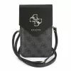 Guess PU Leather+Grained 4G Metal Logo táska / telefon tartó táska, fekete