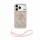 Guess PU 4G Metal Logo Strap Apple iPhone 18 Pro / iPhone 17 Pro hátlap tok karpánttal, rózsaszín