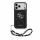 Guess PU 4G Metal Logo Strap Apple iPhone 18 Pro / iPhone 17 Pro hátlap tok karpánttal, fekete