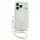 Guess IML Flowers Allover Strap Apple iPhone 18 Pro / iPhone 17 Pro hátlap tok karpánttal, MagSafe, fehér
