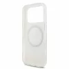 Guess IML Flowers Allover Strap Apple iPhone 18 Pro / iPhone 17 Pro hátlap tok karpánttal, MagSafe, fehér