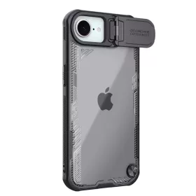   Nillkin Iceblade Prop Apple iPhone 17e / 16e mágneses műanyag hátlap tok kameravédelemmel, MagSafe, fekete