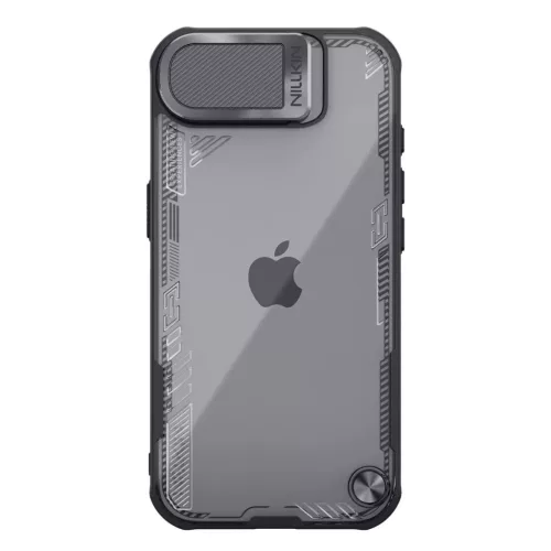 Nillkin Iceblade Prop Apple iPhone 17e / 16e mágneses műanyag hátlap tok kameravédelemmel, MagSafe, fekete