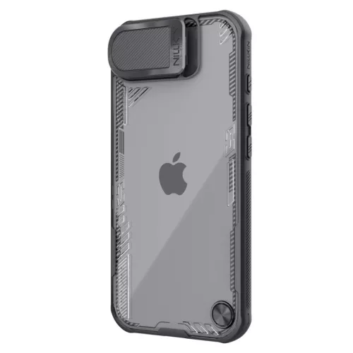 Nillkin Iceblade Prop Apple iPhone 17e / 16e mágneses műanyag hátlap tok kameravédelemmel, MagSafe, fekete