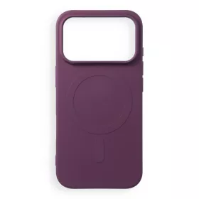  Silicone Mag Apple iPhone 18 Pro / 17 Pro szilikon hátlap tok, MagSafe, lila