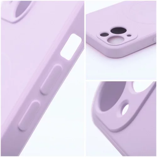 Silicone Mag Apple iPhone 18 Pro / 17 Pro szilikon hátlap tok, MagSafe, rózsaszín