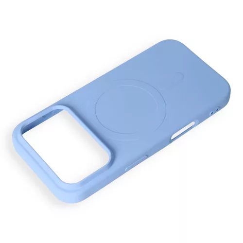 Silicone Mag Apple iPhone 18 Pro / 17 Pro szilikon hátlap tok, MagSafe, kék