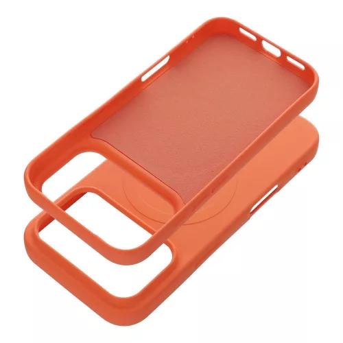 Silicone Mag Apple iPhone 18 Pro / 17 Pro szilikon hátlap tok, MagSafe, narancs