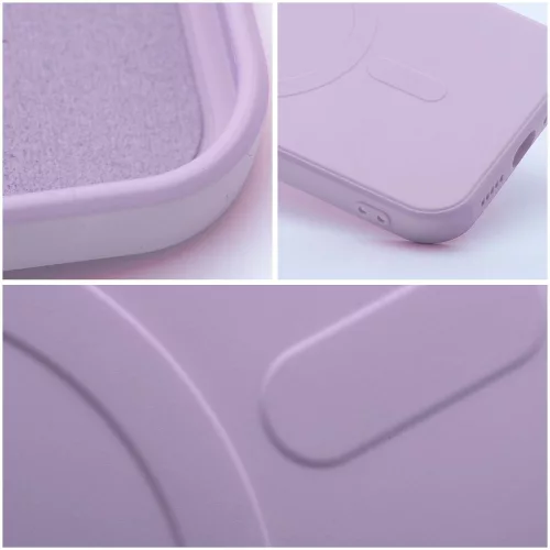 Silicone Mag Apple iPhone 18 Pro / 17 Pro szilikon hátlap tok, kameravédelemmel, MagSafe, rózsaszín