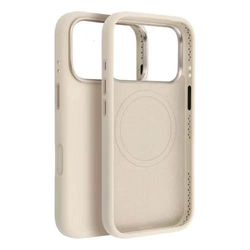 Forcell F-Protect Apple iPhone 18 Pro / 17 Pro szilikon hátlap tok, MagSafe, antik fehér