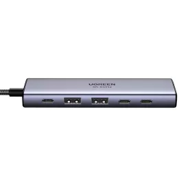   Ugreen CM511 Hub 6in1 3xUSB-C-2xUSB 3.0, HDMI, PD100W, 10Gbps, 4K60Hz, szürke