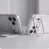 Tech-Protect MagStand Apple iPhone 18 Pro / 17 Pro tok kitámasztóval, MagSafe, Crystal Clear, átlátszó-fehér