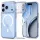 Tech-Protect MagPeak Apple iPhone 18 Pro / 17 Pro tok, MagSafe, Crystal Clear, átlátszó-fehér