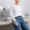 Tech-Protect MagPeak Apple iPhone 18 Pro / 17 Pro tok, MagSafe, Crystal Clear, átlátszó-fehér