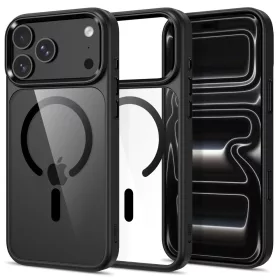   Tech-Protect Magmat Apple iPhone 18 Pro / 17 Pro tok, MagSafe, Black Clear, átlátszó-fekete