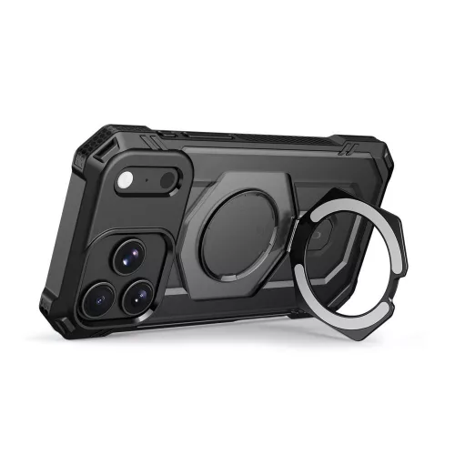 Tech-Protect MagForce Apple iPhone 18 Pro Max / 17 Pro Max tok kitámasztóval, megerősített védelemmel, MagSafe, Matte Black, fekete