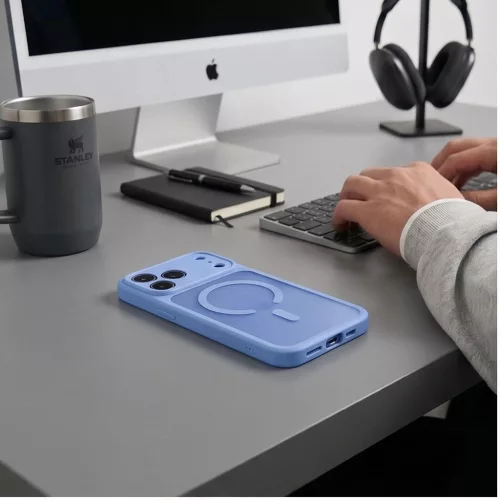Tech-Protect BasicMag Apple iPhone 18 Pro Max / 17 Pro Max tok, MagSafe, Light Blue, világoskék