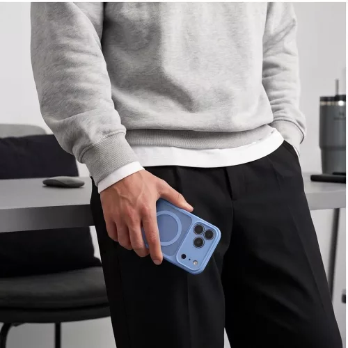 Tech-Protect BasicMag Apple iPhone 18 Pro / 17 Pro tok, MagSafe, Light Blue, világoskék