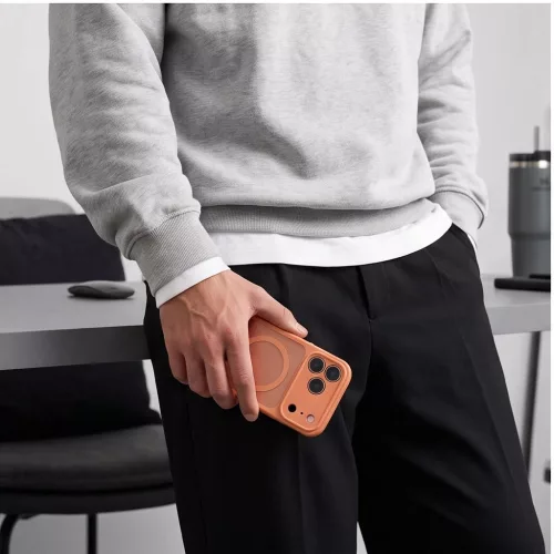 Tech-Protect BasicMag Apple iPhone 18 Pro Max / 17 Pro Max tok, MagSafe, Cosmic Orange, narancs