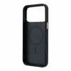 Guess PU 4G Ring Stand Apple iPhone 18 Pro / iPhone 17 Pro hátlap tok kitámasztóval, MagSafe, fekete-arany