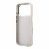 Guess PU 4G Resin Metal Logo Apple iPhone 18 Pro Max hátlap tok, rózsaszín-arany