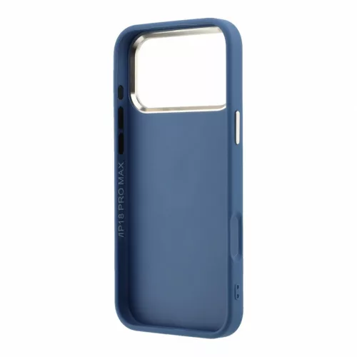 Guess PU 4G Resin Metal Logo Apple iPhone 18 Pro / iPhone 17 Pro hátlap tok, kék-arany