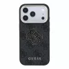 Guess PU 4G Resin Metal Logo Apple iPhone 18 Pro Max hátlap tok, fekete-arany