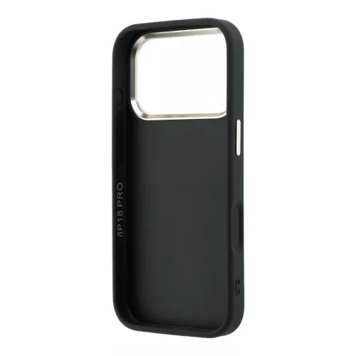 Guess PU 4G Resin Metal Logo Apple iPhone 18 Pro / iPhone 17 Pro hátlap tok, fekete-arany