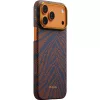 Pitaka Edge Breath of Veins Apple iPhone 18 Pro Max / 17 Pro Max hátlap tok, MagSafe, Burning Orange, narancs