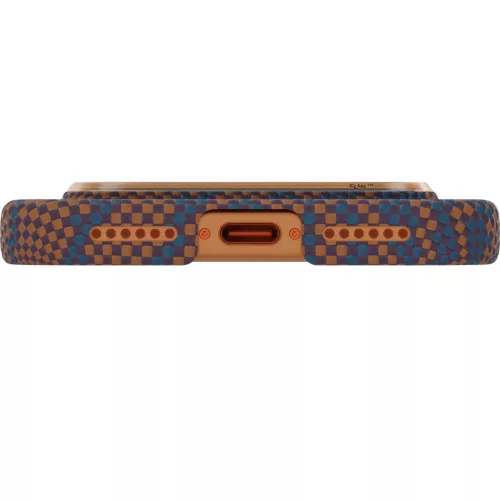 Pitaka Edge Breath of Veins Apple iPhone 18 Pro Max / 17 Pro Max hátlap tok, MagSafe, Burning Orange, narancs